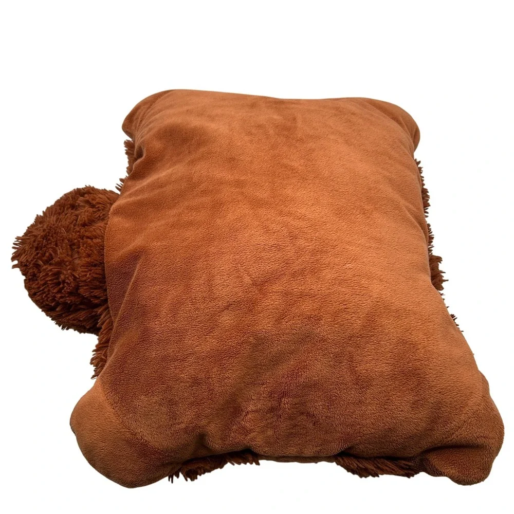Kids Pillow Pal Stuffed Animal Brown Bear Plush Nap‎ Cuddle Pillow Bedding Toy